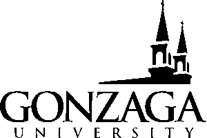 Gonzaga University logo.